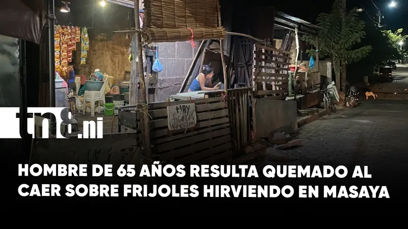 Adulto mayor sufre quemaduras tras caer en frijoles hirviendo en Niquinohomo