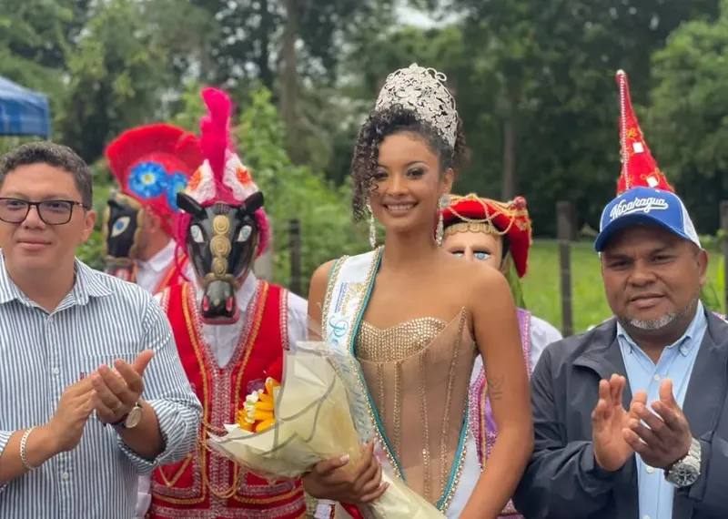 Lisabeth Campos, Reina Nicaragua 2026, es recibida con bombos y platillos en su natal Carazo