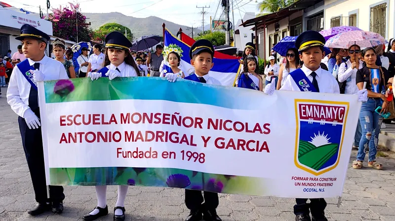 Ocotal inicia las Fiestas Patrias 2026 con desfile escolar