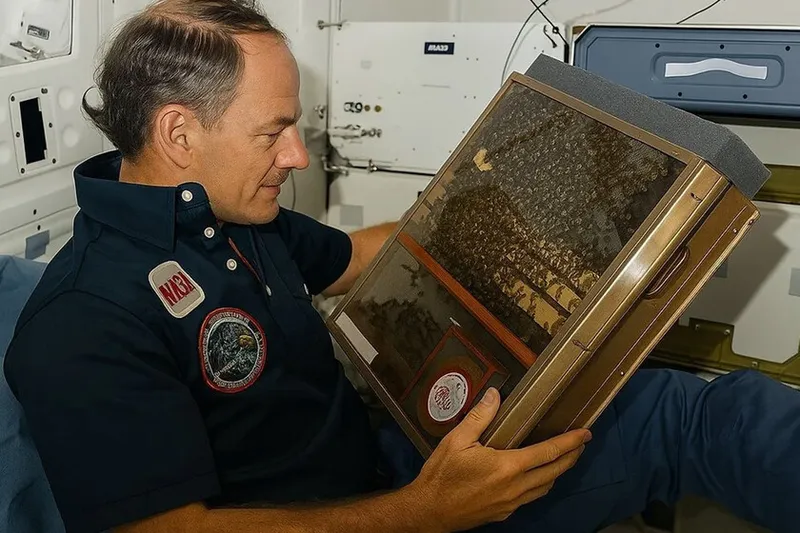 En 1984, la NASA envió 3.301 abejas al espacio para ver de qué eran capaces. Siete días después habían construido 200 cm² de hexágonos