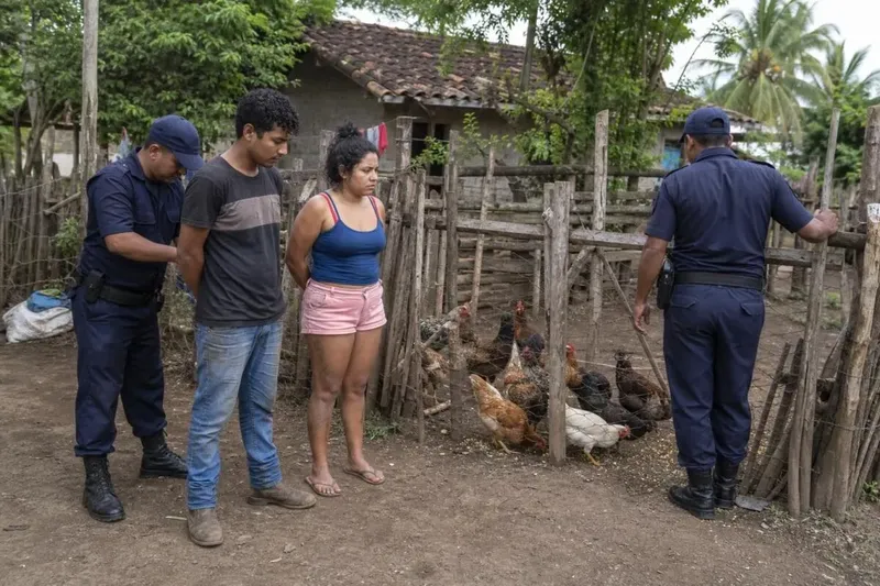 Capturan en Diriomo a pareja por robo de 12 gallinas criollas