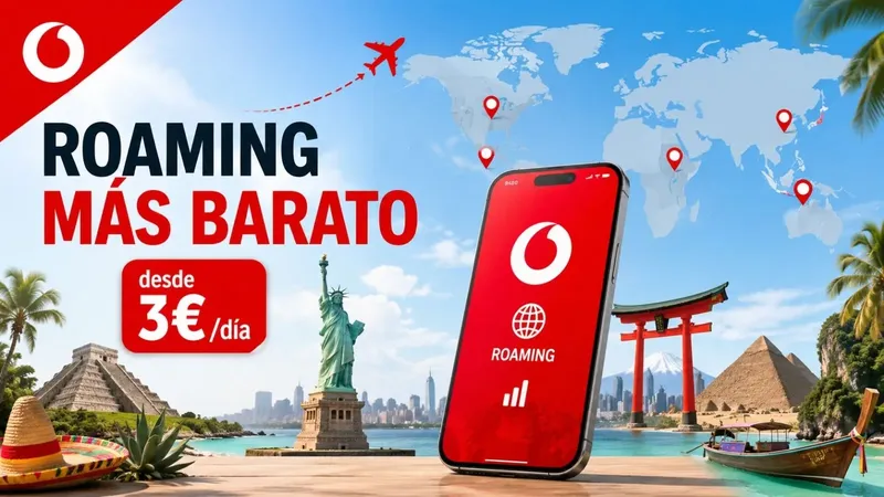 Vodafone mueve ficha antes del verano: roaming más barato en EEUU, México, Japón, Egipto o Tailandia