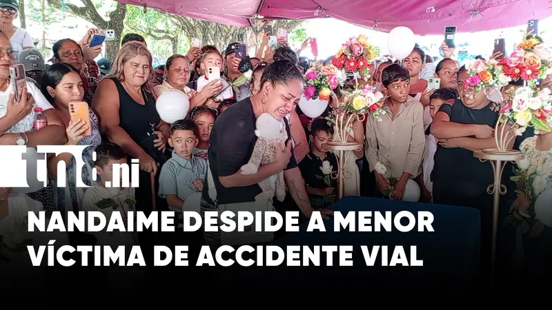 Profundo dolor en Nandaime durante despedida de niño fallecido en accidente