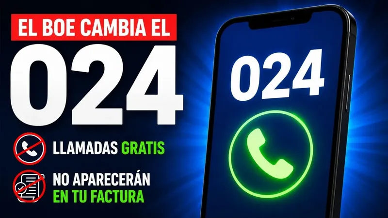 El BOE cambia el 024: las llamadas serán gratis y no saldrán en la factura del usuario