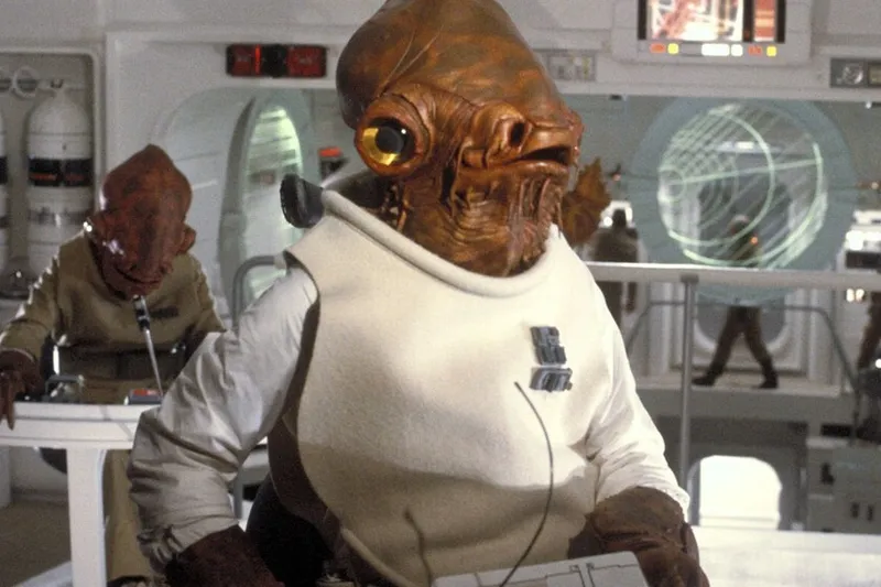 El director de El Retorno del Jedi, sobre el Almirante Ackbar: "Es bueno decirles a los niños que las buenas personas no son necesariamente guapas y que las malas personas no son necesariamente feas"