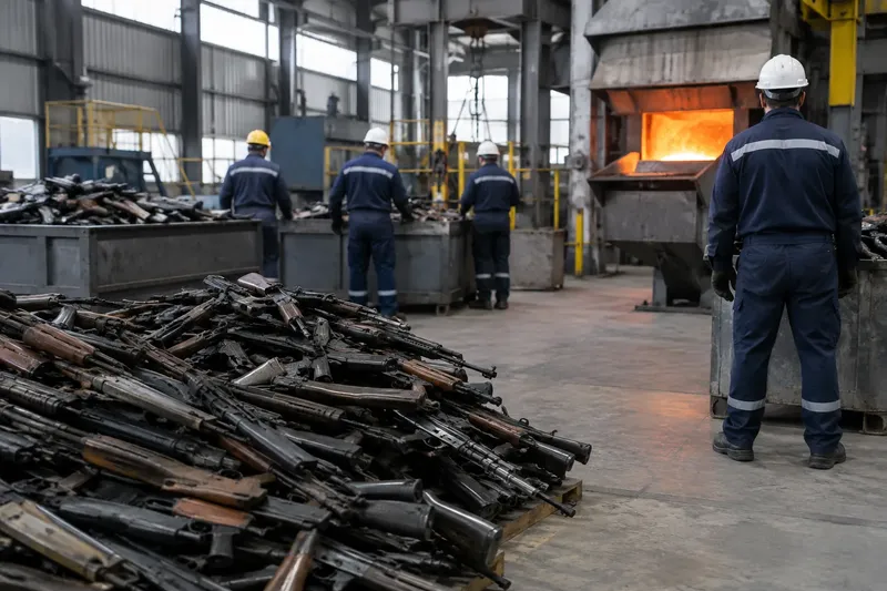 Venezuela destruye más de 16.800 armas incautadas en operativos de seguridad