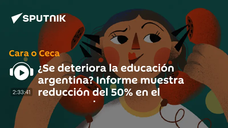 ¿Se deteriora la educación argentina? Informe muestra reducción del 50% en el presupuesto