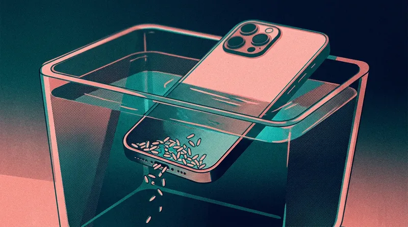 El mito del arroz para salvar un iPhone mojado: por qué no debes hacerlo y qué hacer en su lugar