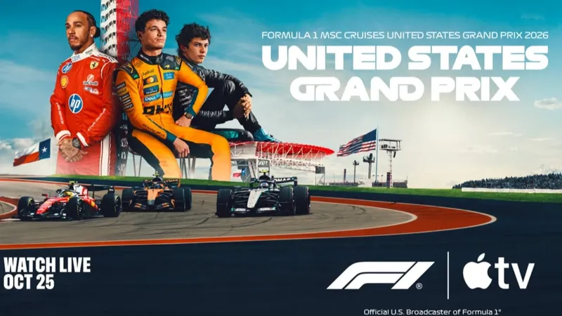 GP de Estados Unidos de F1 2026 en Apple TV: horario, Dolby Atmos y Multiview en smart TV