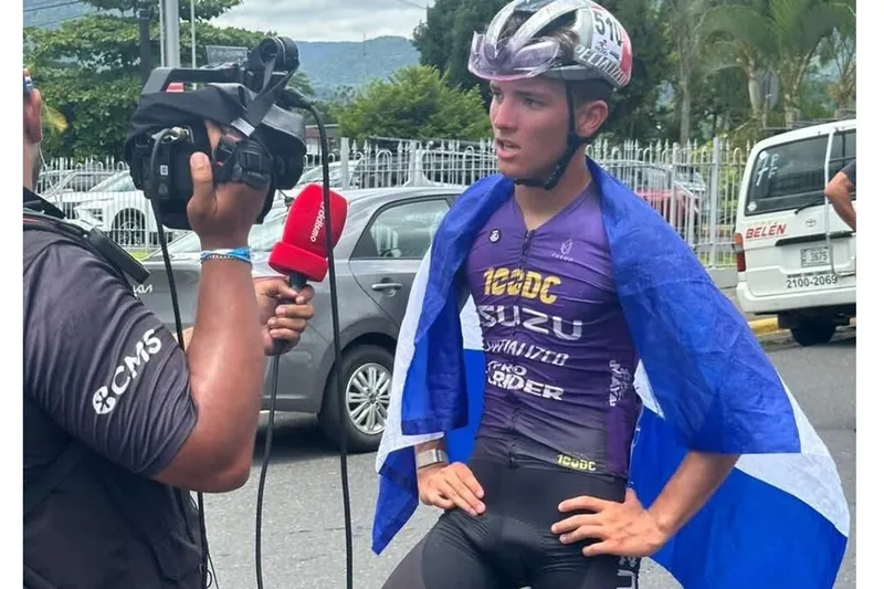 Adrián Solís se consolida como promesa del ciclismo nicaragüense