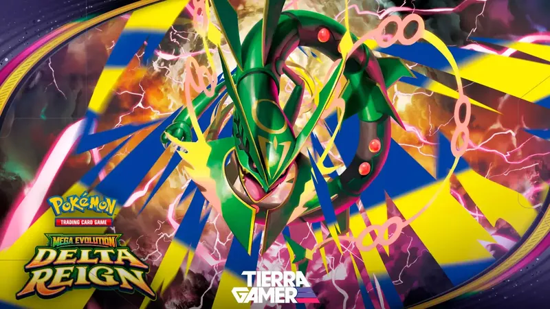 Pokémon TCG revela Dominio Delta con Mega-Rayquaza y Estadios Legendarios
