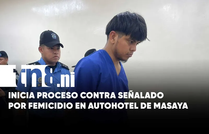 Acusado del femicidio de María Celeste comparece ante juez en Masaya