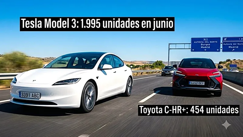 Tesla sigue siendo el rey: destroza a Toyota en las ventas de eléctricos en España
