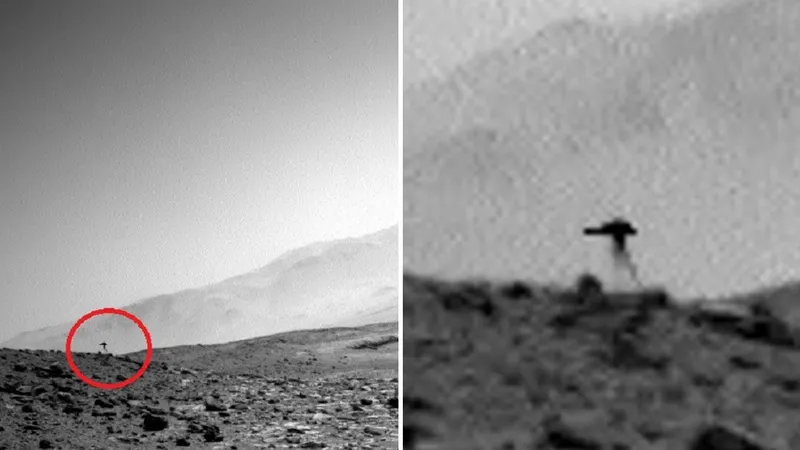 Marte vuelve a desconcertar: una extraña silueta desata teorías sobre vida alienígena