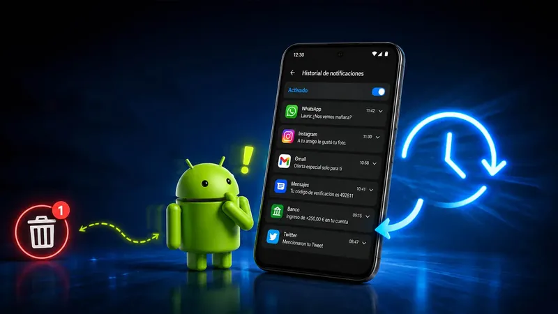El historial de notificaciones de Android permite leer avisos que borraste sin querer: así se activa