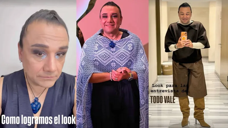 Esteban Macías consigue ‘alborotar’ de nuevo a las redes al APARECER CON REBOZO y tacones de aguja