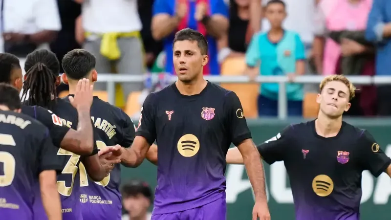 Rodri se estrena como goleador para avanzar de nuevo al Barça