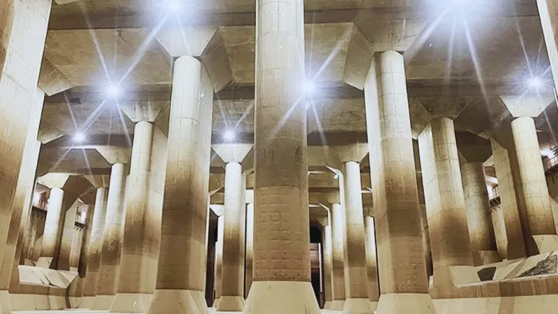 Tokio tiene un “templo” bajo tierra que casi ningún turista ve, pero millones necesitan que funcione. La catedral de hormigón que frena inundaciones cuando el cielo se rompe sobre Japón