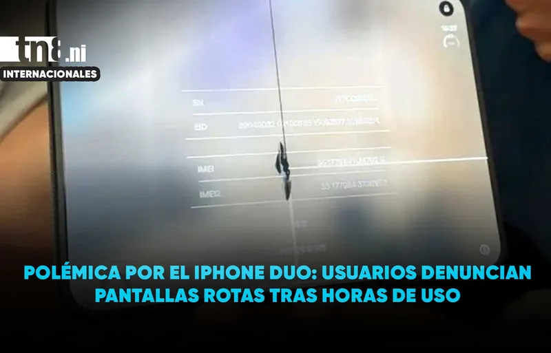 iPhone Duo de 2.000 dólares genera quejas por pantallas agrietadas a pocas horas de...