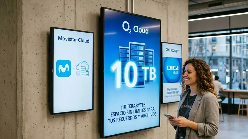 O2 ya tiene 10 TB en la nube para sus clientes y así compite en almacenamiento con Movistar y Digi