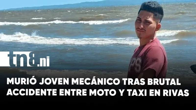 Fallece joven mecánico tras accidente entre motocicleta y taxi en Rivas