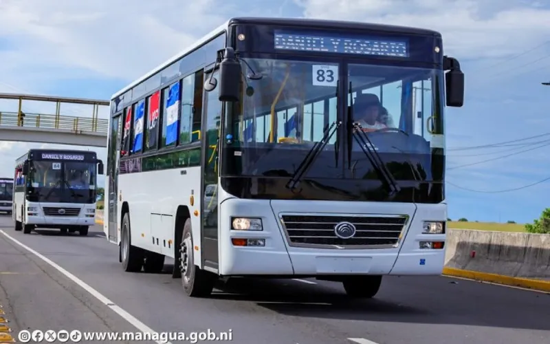 Nicaragua recibirá otros 107 autobuses Yutong procedentes de China