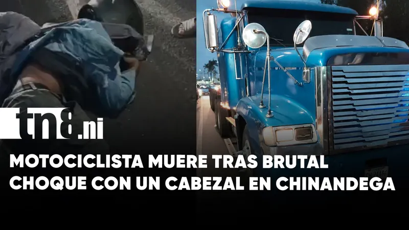 Joven motociclista muere tras colisión con un cabezal en Chinandega