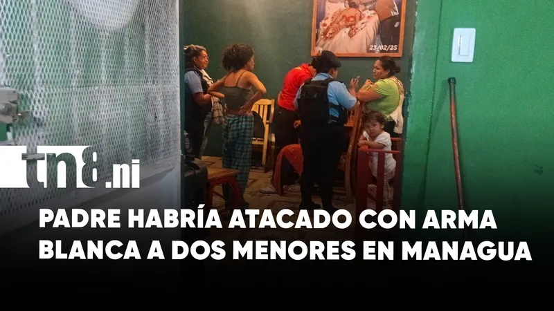 Dos hermanos resultaron heridos con arma blanca tras agresión intrafamiliar en Managua