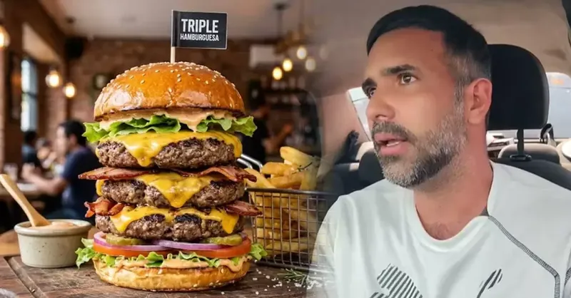 “Interesada” por pedir una hamburguesa triple en su primera cita