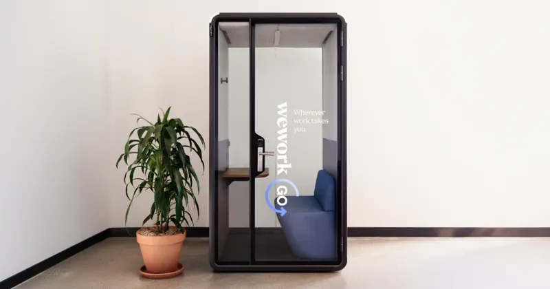 ¿Oficinas tipo cabina en cualquier lugar? WeWork evalúa probar su nuevo modelo en un país de Sudamérica
