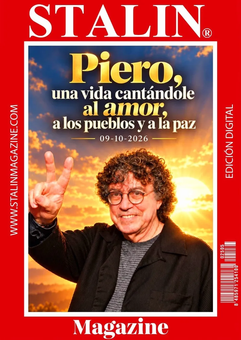 Piero, una vida cantándole al amor, a los pueblos y a la paz