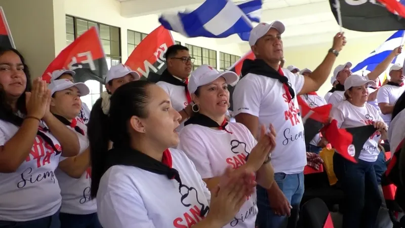 Militantes del INSS en Matagalpa celebran el 47/19 con asamblea y cantata revolucionaria