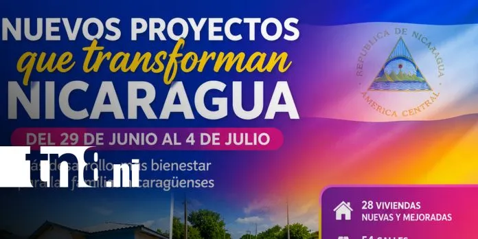 Estos son los proyectos que serán inaugurados en Nicaragua del 29 de junio al...