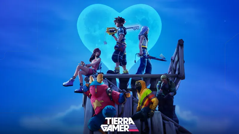 Fortnite y Kingdom Hearts están cerca de su colaboración y la celebran con un nostálgico avance
