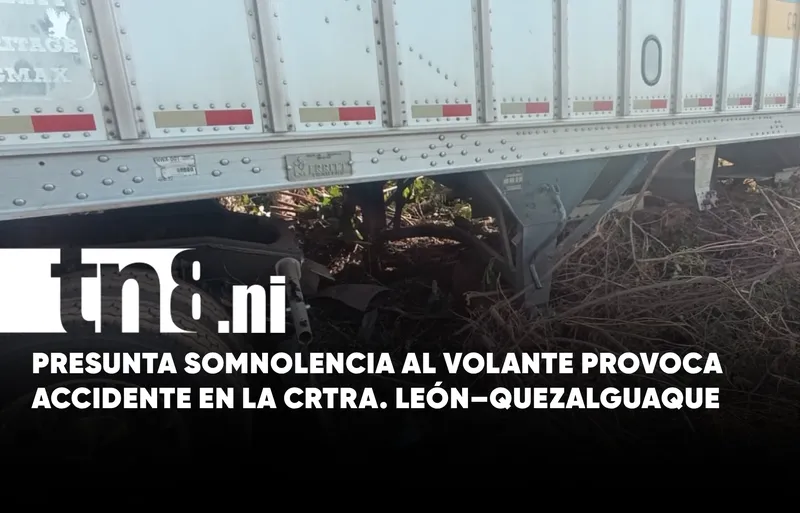 Motociclista resulta herido tras impacto con un cabezal en León