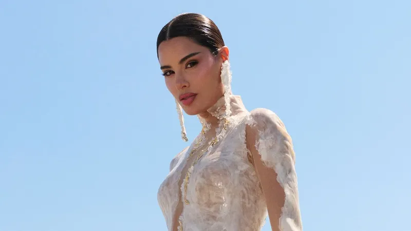 El vestido de novia de Ariadna Gutiérrez: encaje floral, transparencias y una silueta de ensueño