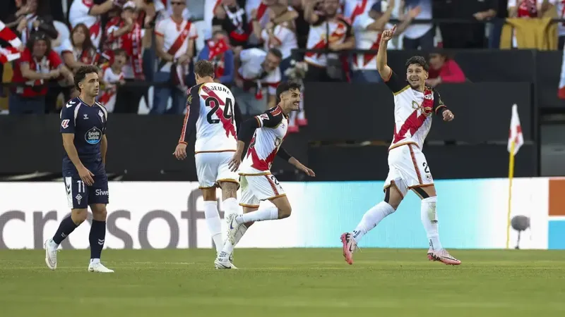 3-0: Goleada del Rayo al Celta para reconciliarse con Vallecas