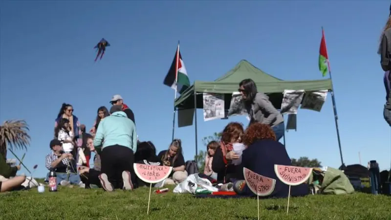 Uruguay: Movilización con cometas en apoyo a la infancia palestina