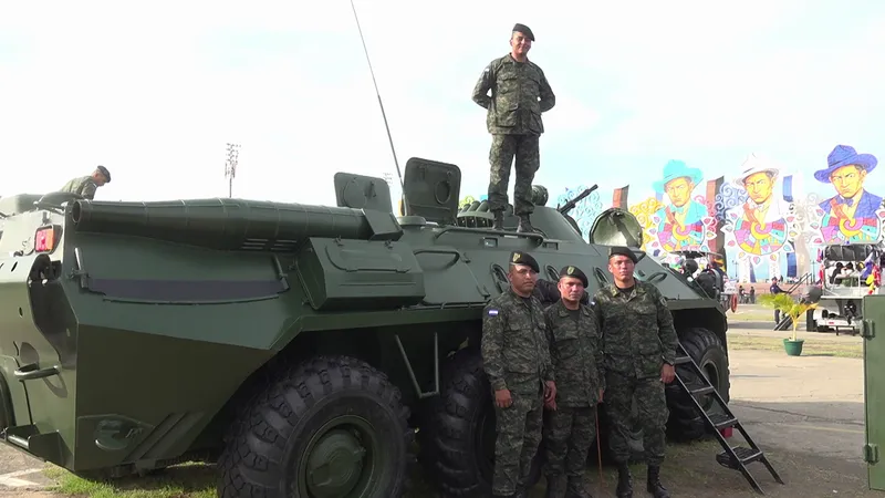 Ya está disponible la exposición estática del ejército de Nicaragua en la Plaza La Fe