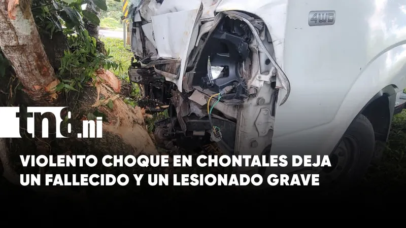 Motociclista muere tras violento choque con camioncito en Chontales