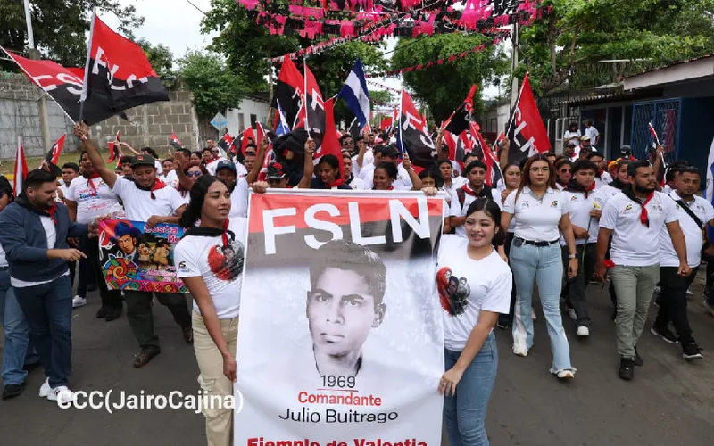 El Comandante Julio Buitrago vive en el corazón de la juventud nicaragüense