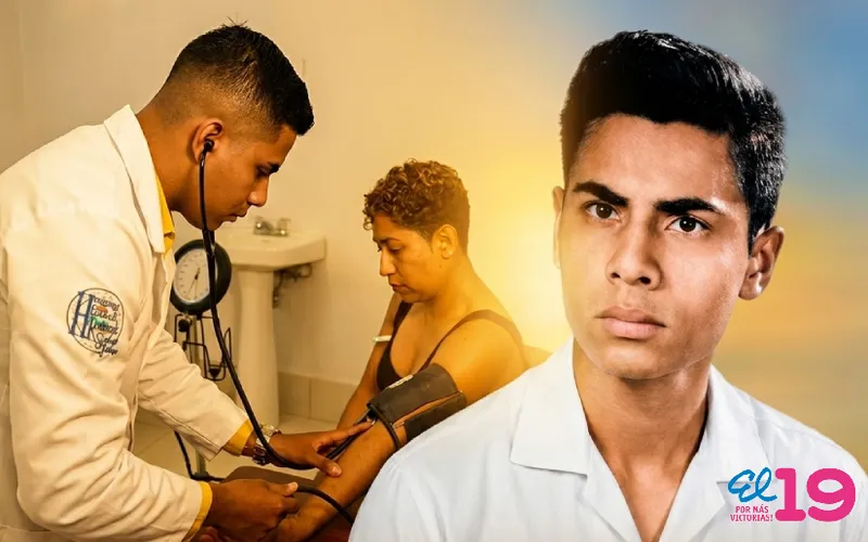 Comandante Julio Buitrago presente en la salud
