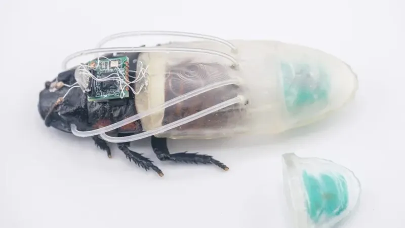 Investigadores han creado un traje de buceo para cucarachas. Leíste bien, sí. Para que las cucarachas puedan sobrevivir bajo el agua