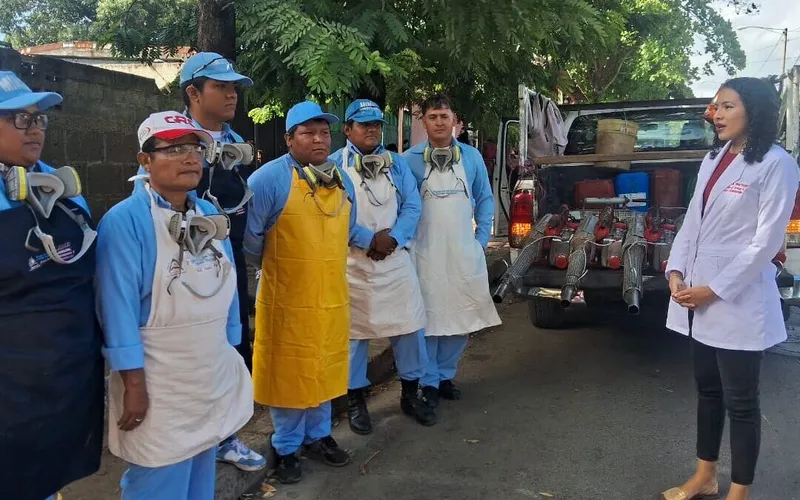 Jornada antiepidémica protege 450 viviendas del barrio Ariel Darce
