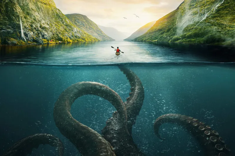 Hay quienes siguen pensando que el kraken es un pulpo de fantasía. Este fósil de 19 metros de altura tiene algo que decirles