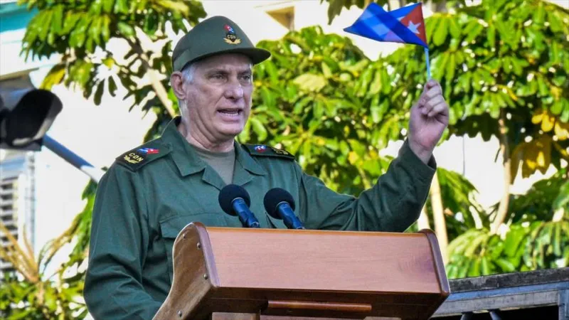 Presidente cubano tacha de “ceguera política” sanciones y amenazas de EEUU