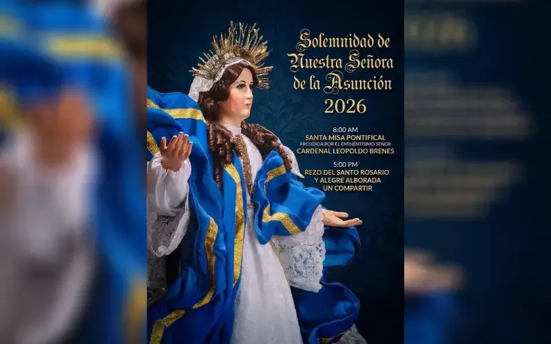 Programa de las principales actividades en celebración de la solemnidad de la Asunción de María en Masaya