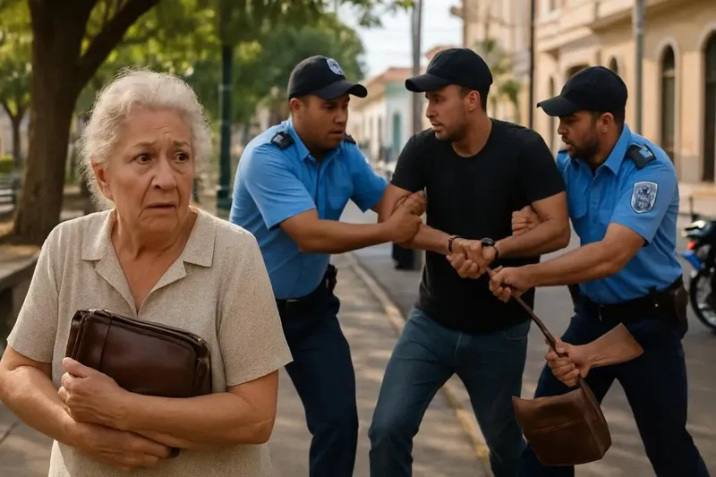 Policía frustra robo a anciana y captura a dos delincuentes en la Gran Sultana