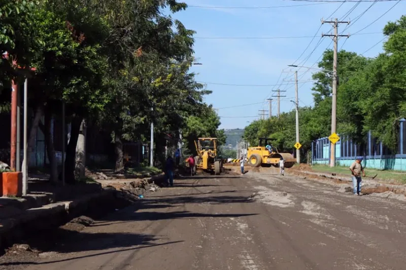 Rehabilitación de calle El Triunfo, en Managua, avanza al 40%