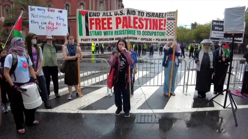 Netanyahu visita Washington en medio de protestas y rechazo generalizado